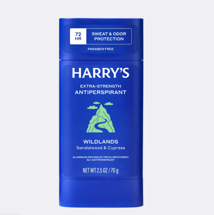 Harry's, Odor & Enhanced Sweat Control, Усиленный антиперспирант для мужчин, защита 72 часа, аромат Wildlands: сандал и кипарис, 70 г