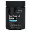 Sports Research, Omega 3 Fish Oil, Рыбий жир с омега-3, тройной силы, 60 мягких таблеток