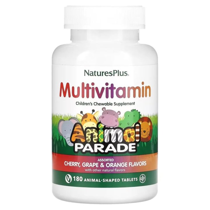 Animal Parade, Мультивитамины с минеральным комплексом для детей 1+, Nature's Plus, 180 животных