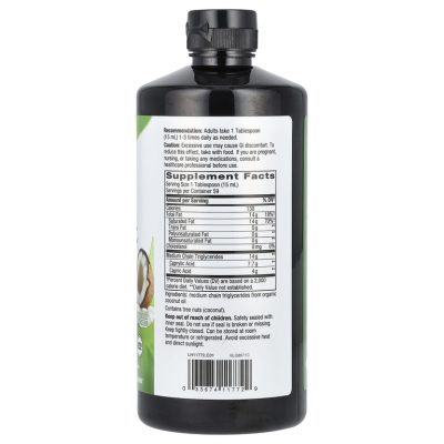 Nature's Way, Органическое масло со среднецепочечными триглицеридами, MCT Oil, 887 мл