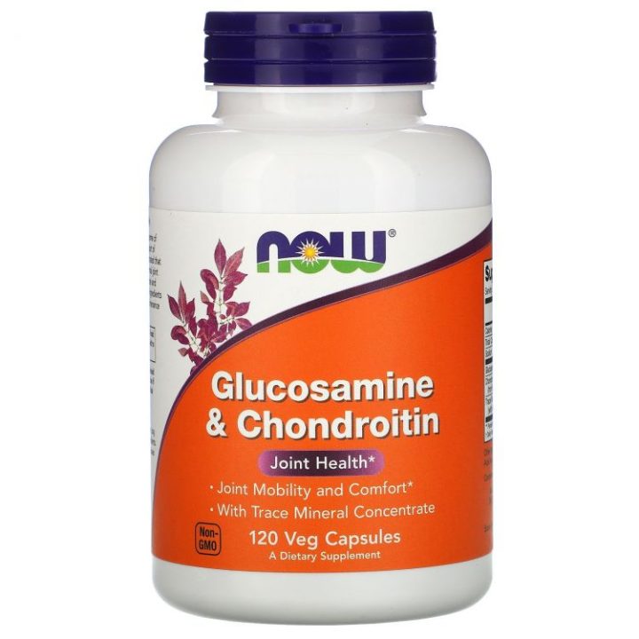 Now Foods, Glucosamine+Chondroitin, глюкозамин и хондроитин, 120 капсул