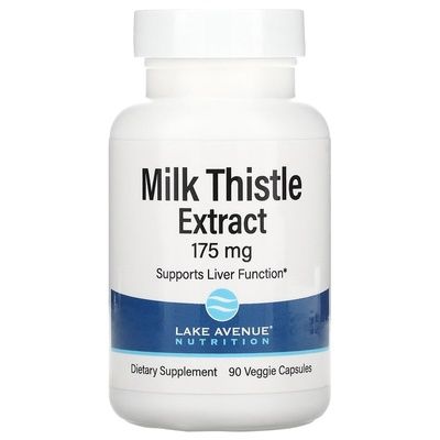 Lake Avenue Nutrition, Milk Twistle Extract, экстракт расторопши, 90 растительных капсул