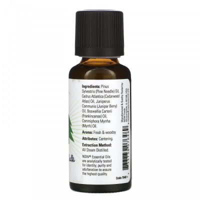Now Foods, Woodland Walk Nature Blend, эфирное масло, хвойный аромат, 30 мл