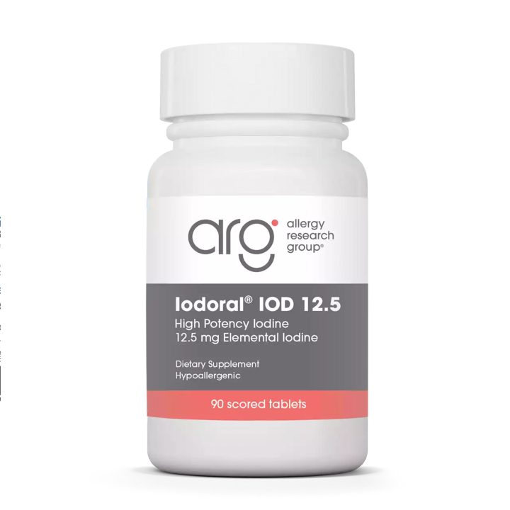 Allergy Research (Optimox), Iodoral, IOD, йод 12,5 мг, 90 таблеток