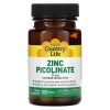 Country Life, Цинк пиколинат, Zinc Picolinate, 25 мг, 100 таблеток - срок до 1/25