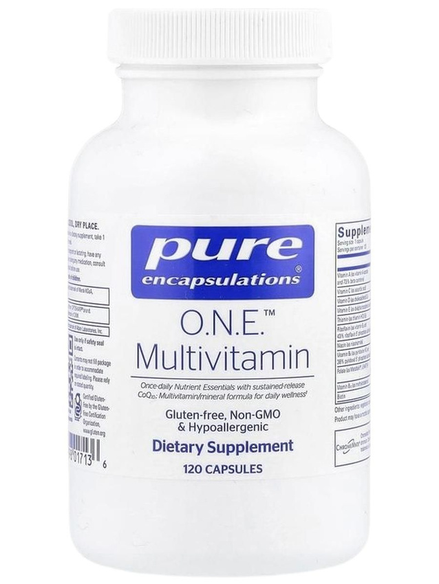 Pure Encapsulations, Мультивитамины O.N.E. с CoQ10, Multivitamin, 120 капсул