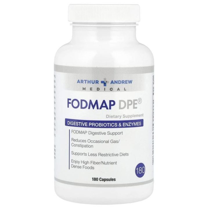 Arthur Andrew Medical, FODMAP DPE, Пробиотики и ферменты для пищеварения, 180 капсул