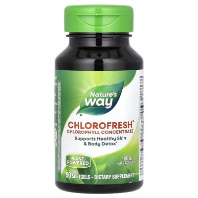 Nature's Way, Chlorofresh, Концентрат хлорофилла, 90 капсул