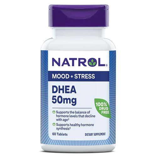 Natrol, DHEА, ДГЕА, 50 мг, 60 таблеток