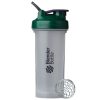 BlenderBottle, Шейкер спортивный Classic, цвет Clear Green (прозрачный/зелёный), 828 мл