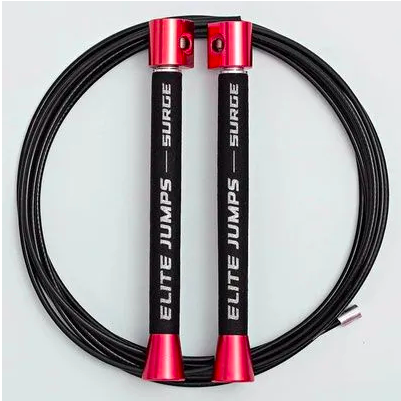 Elite Jumps, Surge 3.0, скакалка для скоростных прыжков и трюков, Speed Jump Rope, красная