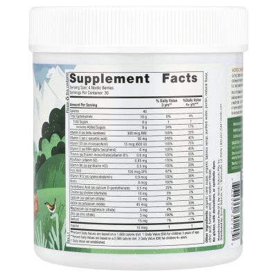 Nordic Naturals, Nordic Berries, мультивитамины для детей от 3 лет, апельсин/лимон 120 жев.таб.