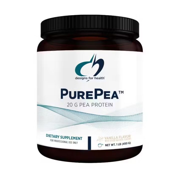 Designs for Health, PurePea, протеин, веганский белок, без глютена, вкус ванили, 480 г