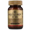 Solgar, Gentle Iron, Легкодоступное железо, 25 мг, 90 капсул