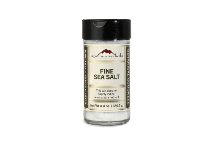 Mountain Rose Herbs, Fine Sea salt, Морская соль, 124,7 г