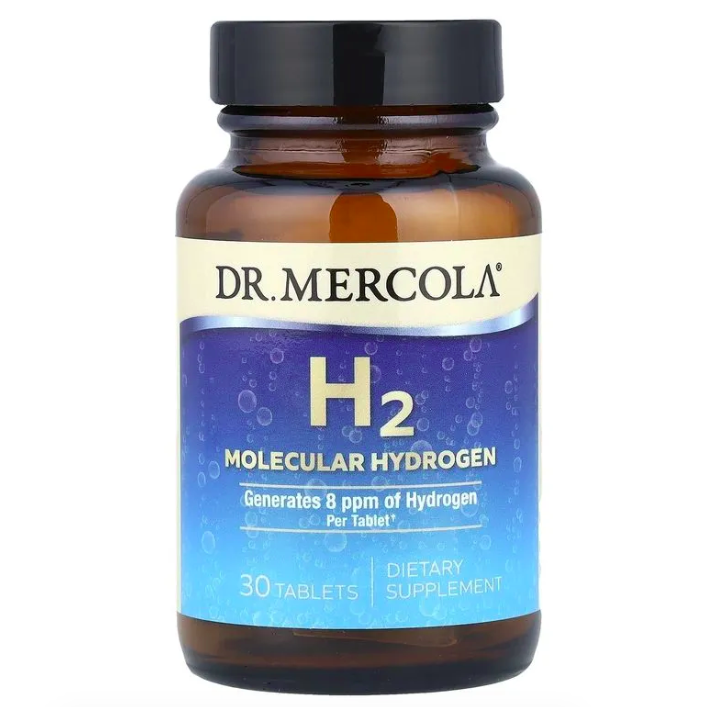 Dr. Mercola, молекулярный водород, H2 Molecular, 30 таблеток