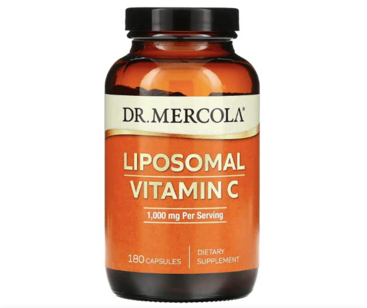 Dr. Mercola, Липосомальный витамин С, 500мг, 180 капсул