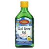 Carlson Labs, Cod Liver Oil, Масло печени дикой норвежской трески, вкус лимона, 250 мл