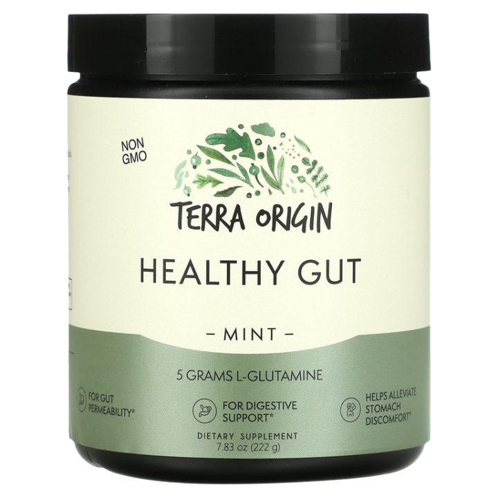 Terra Origin, Healthy Gut, Mint, Поддержка пищеварительной системы, вкус мяты, 222гр