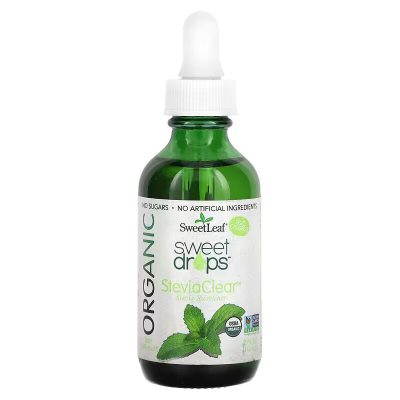 Wisdom Natural, Органическая стевия, Organic Sweet Drops Stevia, подсластитель, 60 мл