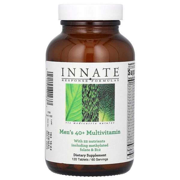 Innate Response Formulas, Мультивитамины для мужчин 40+, без железа, 120 таблеток