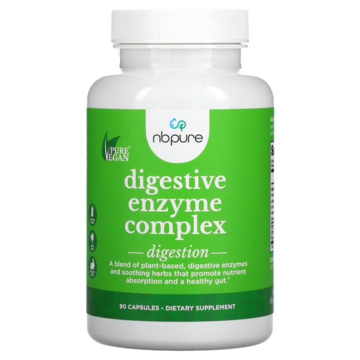 NB Pure, комплекс пищеварительных ферментов, Digestive Enzyme Complex, 90 капсул