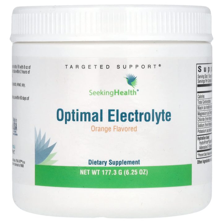 Seeking Health, Optimal Electrolyte, электролиты, вкус апельсина, 177,3 г