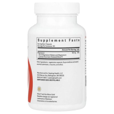 Seeking Health, Optimal Magnesium, Магний, 150 мг, 90 капсул