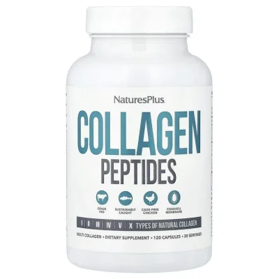 NaturesPlus, Пептиды коллагена, Collagen Peptides, 120 капсул