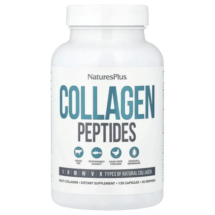NaturesPlus, Пептиды коллагена, Collagen Peptides, 120 капсул