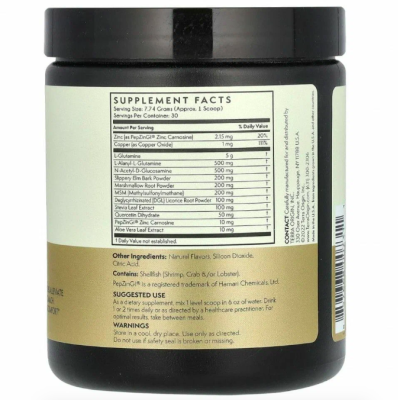 Terra Origin, Healthy Gut, Honey Lemon, Поддержка пищеварительной системы, вкус мед и лимон, 232 г