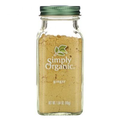 Simply Organic, Имбирь, Ginger, 46 г