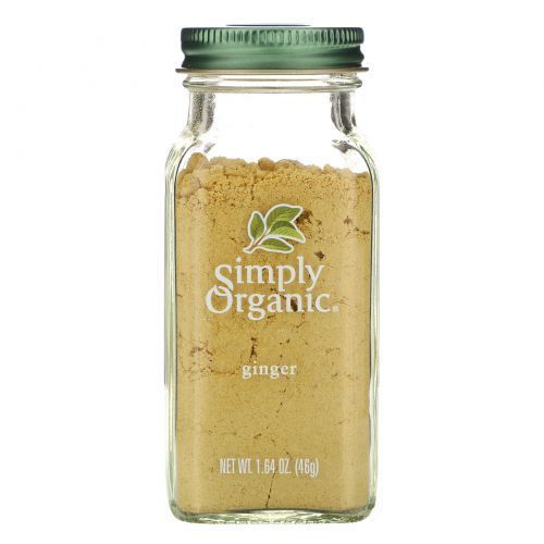 Simply Organic, Имбирь, Ginger, 46 г