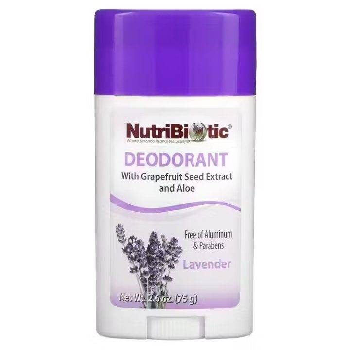 NutriBiotic, Deodorant, дезодорант, лаванда, 75 г