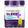 Natrоl, Sleep + Calm, Mелатонин + L-теанин, для детей от 4 лет, клубника, 60 жев таб