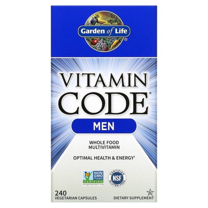 Garden of Life, Vitamin Code MEN, Мультивитамины для мужчин, 240 капсул - срок 05.26