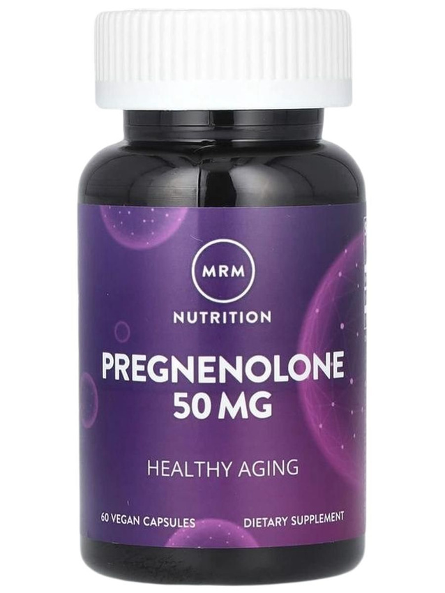 MRM, Pregnenolone, Прегненолон 50 мг, 60 веганских капсул