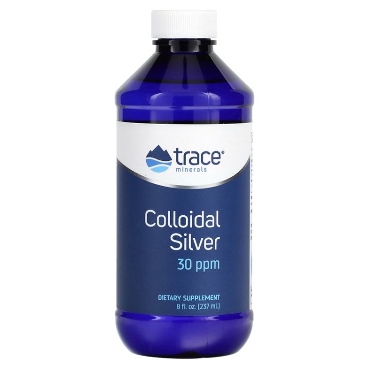 Trace Minerals, Коллоидное серебро, 30 ч/млн, Colloidal Silver, 237 мл