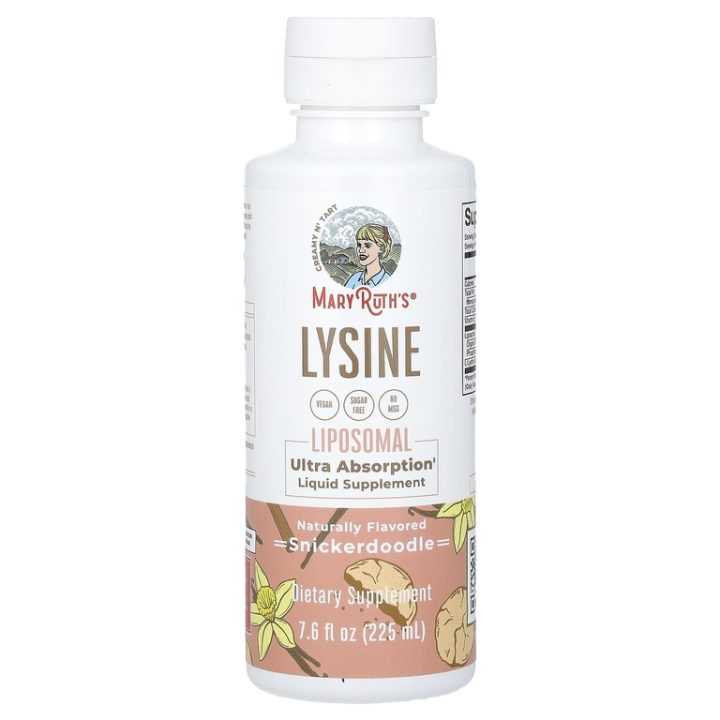 MaryRuth's, липосомальный лизин, Lysine Liposomal, Snickerdoodle, вкус печенья, 225 мл