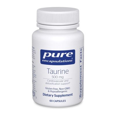 Pure Encapsulations, Taurine, Таурин, 500 мг, 60 капсул