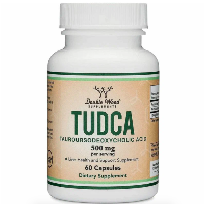 Double Wood, Tudca 500 mg, Тудка, для очищения печени и желчного пузыря, 60 капс