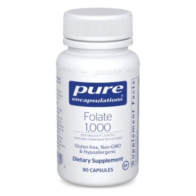 Pure Encapsulations, Folate, Фолат, 1000, 90 капсул - срок до 07/26
