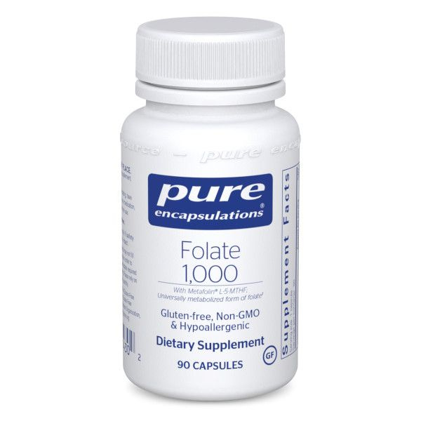 Pure Encapsulations, Folate, Фолат, 1000, 90 капсул