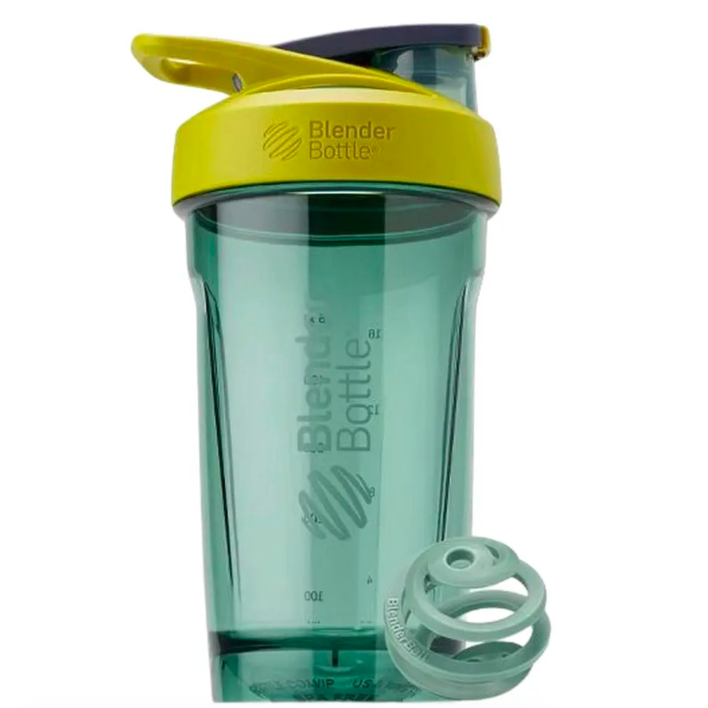 Blender Bottle, Шейкер спортивный, Tritan (Yellow) + BlenderBall (Jungle), 828 мл