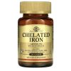 Solgar, Iron Chelated, Хелатное железо, 100 таблеток