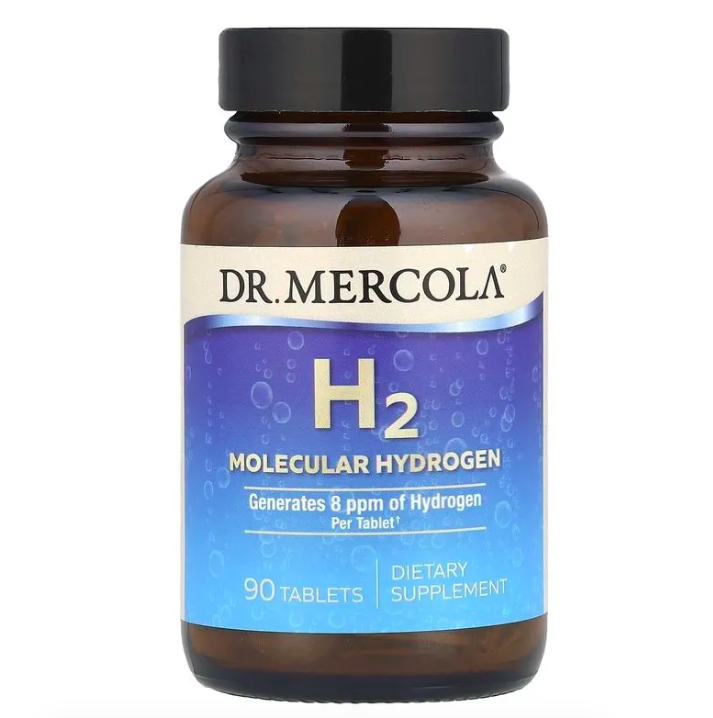 Dr. Mercola, молекулярный водород, H2 Molecular, 90 таблеток