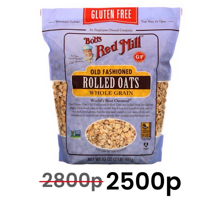 Bob's Red Mill, Органические овсяные хлопья, цельное зерно, 907 г ДИСКОНТ (дефект упаковки)