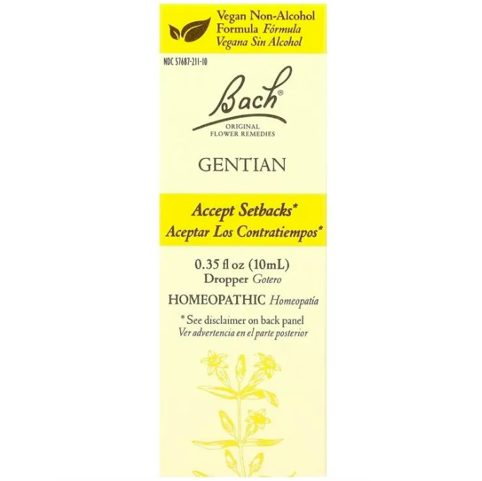 Bach, Original Flower Remedies, горечавка, против тревожности и стресса, Gentian , 10мл