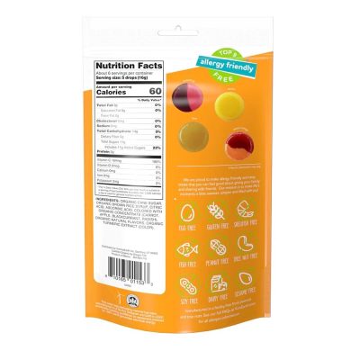 YumEarth, органические конфеты с витамином С, цитрусовый вкус, 93,6г