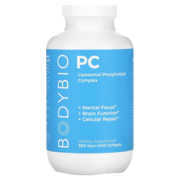 BodyBio, липосомальный фосфолипидный комплекс, Liposomal Phospholipid Complex, 300 капсул